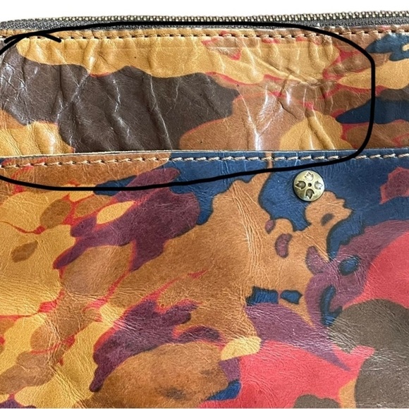 Patricia Nash Avellino Leather Camo Crossbody Bag - Classic Sleek Go-Any Where - Picture 16 of 16